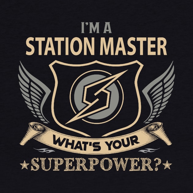 Station Master T Shirt - Superpower Gift Item Tee by Cosimiaart